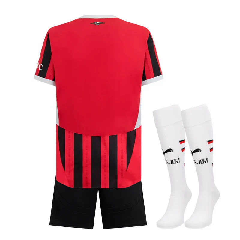 KITS ENFANT/ JUNIOR AC MILAN DOMICILE 2024/2025 - Image 2