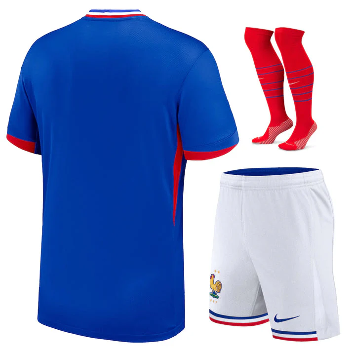 KITS ENFANT/JUNIOR FRANCE DOMICILE EURO 2024 - Image 2
