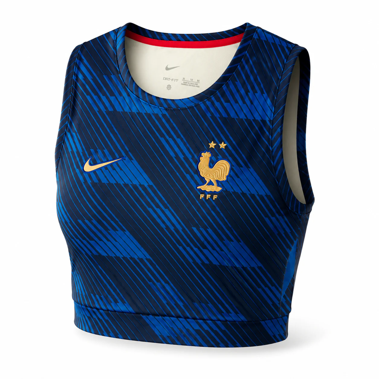 MAILLOT FRANCE CROP TOP FEMME DOMICILE 2026/202 - Image 2