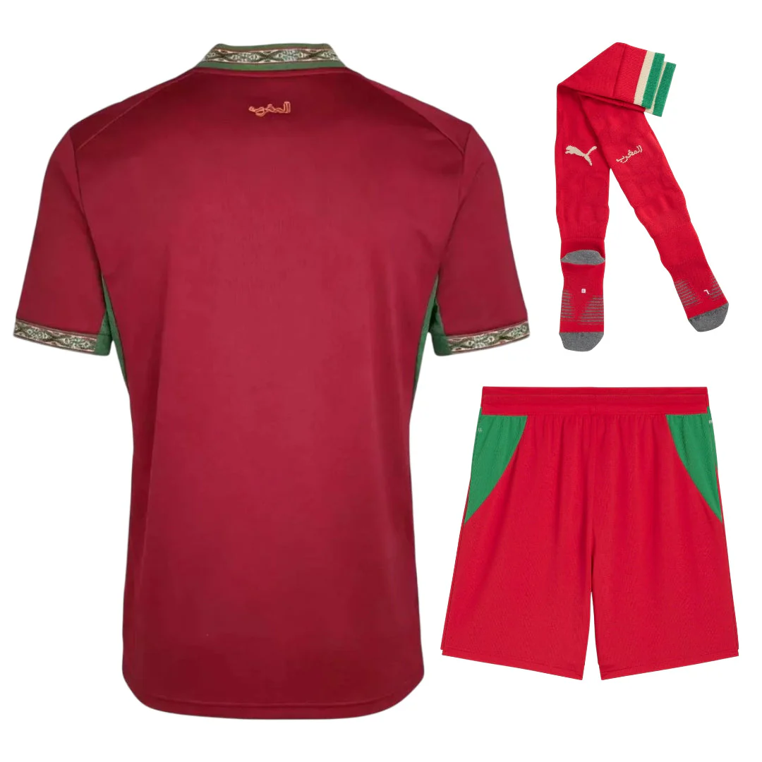 KITS ENFANT/ JUNIOR MAROC DOMICILE COUPE DU MONDE 2026 - Image 2