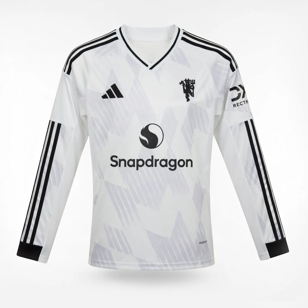MAILLOT MANCHESTER UNITED EXTERIEUR MANCHES LONUES 2025/2026